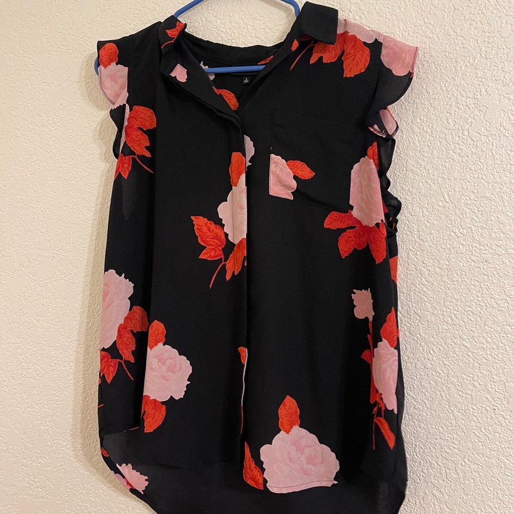 Floral button up